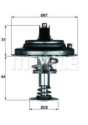 BEHR THERMOT-TRONIk Termosztát+O gyűrű TX2680D_BE