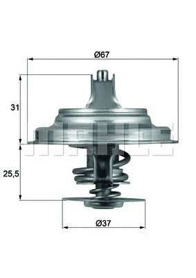 BEHR THERMOT-TRONIk Termosztát+O gyűrű TX2580D_BE