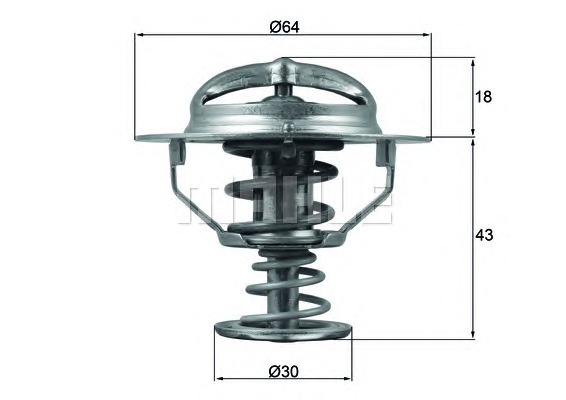 BEHR THERMOT-TRONIk Termosztát+tömítés TX11482D_BE