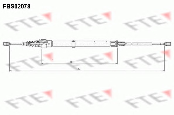 FTE Kézifék bowden FBS02078_FTE