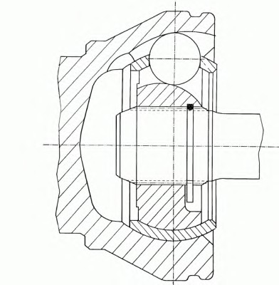 GKN Féltengelycsukló 300884_GKN