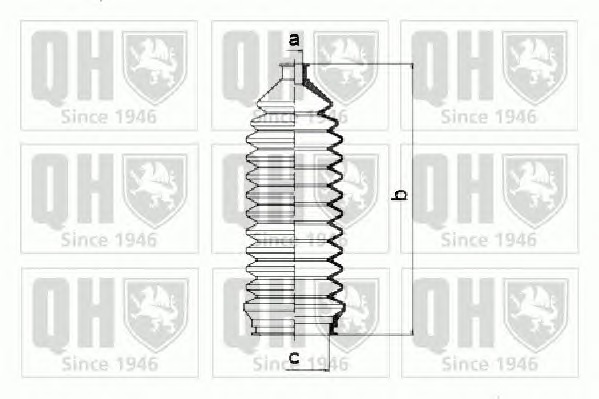 QUINTON HAZELL Kormánymű porvédő készlet QG1250_QH