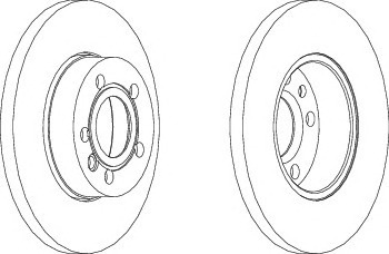 FERODO PREMIER Első féktárcsa DDF1011C-1