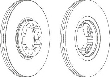 FERODO PREMIER Első féktárcsa DDF1113C-1