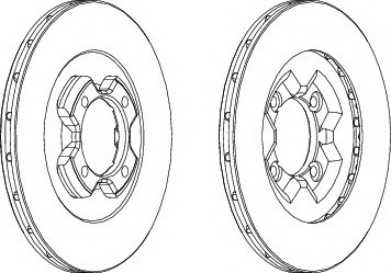 FERODO PREMIER Első féktárcsa DDF430-1