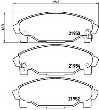 BREMBO Első fékbetét P16007_BREMBO