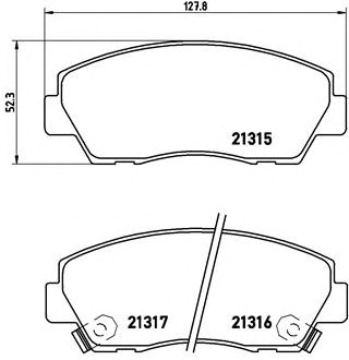 BREMBO Első fékbetét P49014_BREMBO