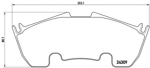 BREMBO Első fékbetét P50079_BREMBO