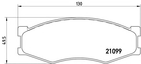 BREMBO Első fékbetét P56014_BREMBO