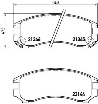 BREMBO Első fékbetét P56018_BREMBO