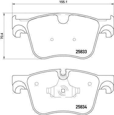 BREMBO Első fékbetét P61123_BREMBO