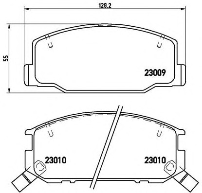 BREMBO Első fékbetét P83031_BREMBO