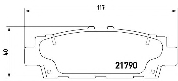 BREMBO Hátsó fékbetét P83032_BREMBO