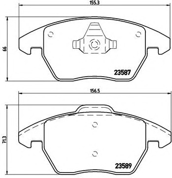 BREMBO Első fékbetét P85105_BREMBO