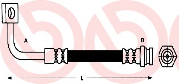 BREMBO Gumifékcső T30095_BREMBO