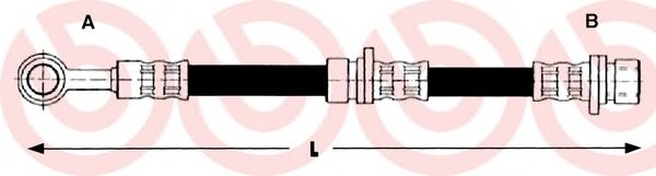 BREMBO Gumifékcső T52016_BREMBO