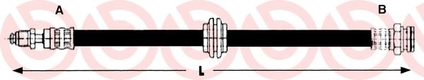 BREMBO Gumifékcső T71007_BREMBO