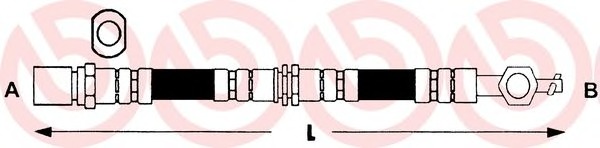 BREMBO Gumifékcső T83077_BREMBO