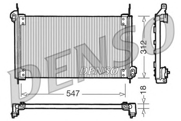 DENSO Klímahűtő DCN09010_DENSO