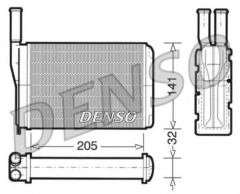 DENSO Fűtőradiátor DRR23010_DENSO