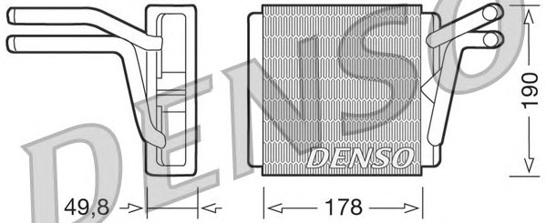 DENSO Fűtőradiátor DRR33001_DENSO