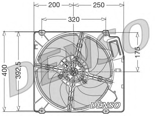 DENSO Ventilátor, vízhűtő DER01003_DENSO