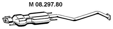 EBER Kipufogódob, középső 08.297.80