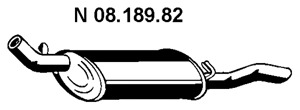 EBER Kipufogódob, hátsó 08.189.82