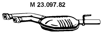 EBER Kipufogódob, középső 23.097.82