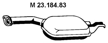 EBER Kipufogódob, középső 23.184.83