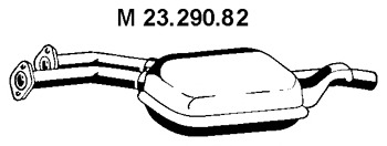 EBER Kipufogódob, középső 23.290.82