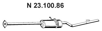 EBER Kipufogódob, hátsó 23.100.86