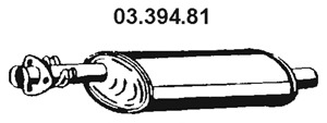 EBER Kipufogódob, középső 03.394.81