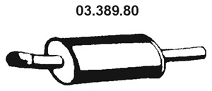 EBER Kipufogódob, középső 03.389.80