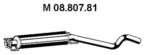 EBER Kipufogódob, középső 08.807.81