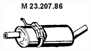 EBER Kipufogódob, középső 23.207.86