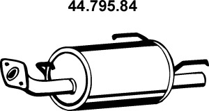 EBER Kipufogódob, hátsó 44.795.84