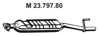 EBER Kipufogódob, középső 23.797.80