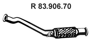 EBER Kipufogócső 83.906.70