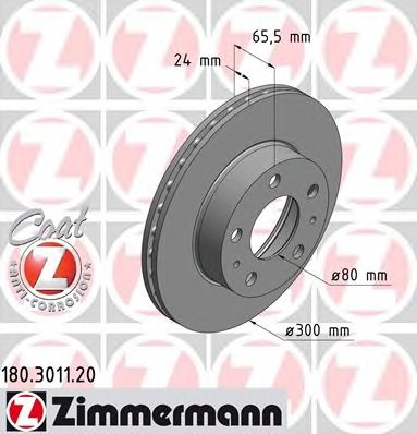 ZIMMERMANN Első féktárcsa 180.3011.20_ZIM