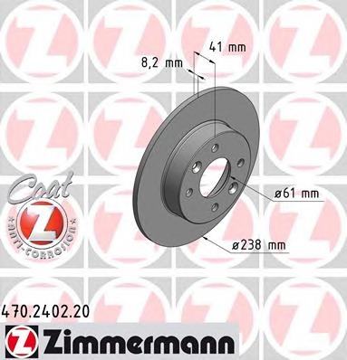 ZIMMERMANN Első féktárcsa 470.2402.20_ZIM