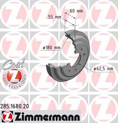 ZIMMERMANN Fékdob 285.1680.20_ZIM