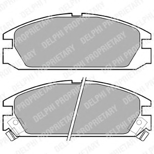 DELPHI Első fékbetét LP525_DEL