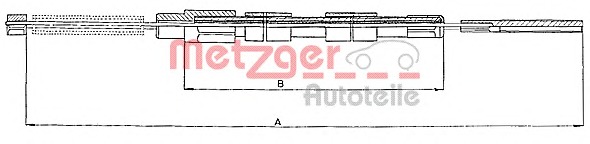 METZGER Kézifék bowden 10.9030_METZ