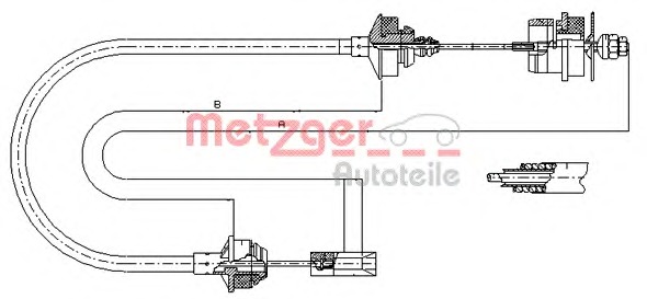 METZGER Kuplungbowden 11.2144_METZ