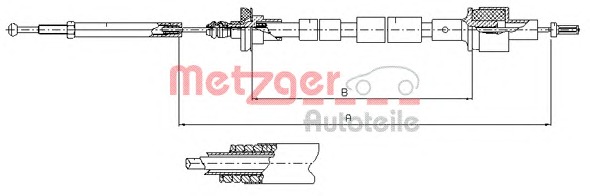 METZGER Kuplungbowden 11.2435_METZ