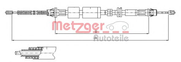 METZGER Kézifék bowden 11.5502_METZ