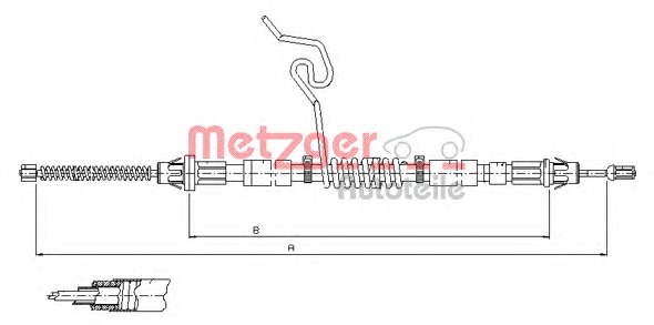 METZGER Kézifék bowden 11.5665_METZ