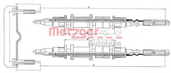 METZGER Kézifék bowden 11.582_METZ