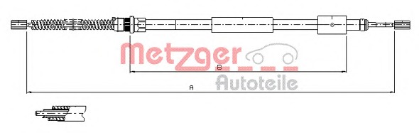 METZGER Kézifék bowden 11.603_METZ